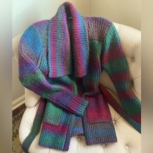 Ecru Wool Blend Cardigan - S